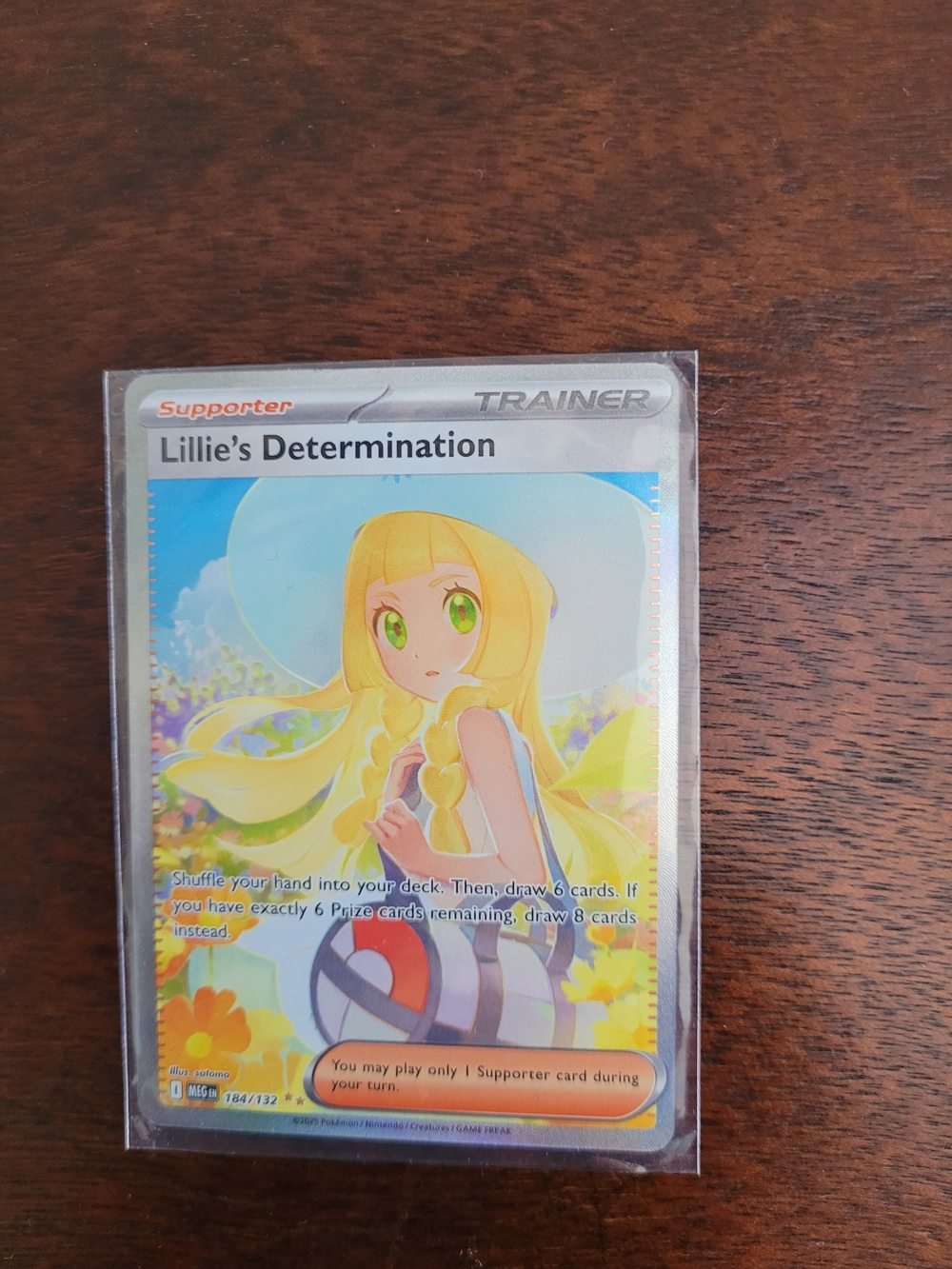 2025 POKEMON MEG EN-MEGAEVOLUTION #184 LILLIE'S DETERMINATION
